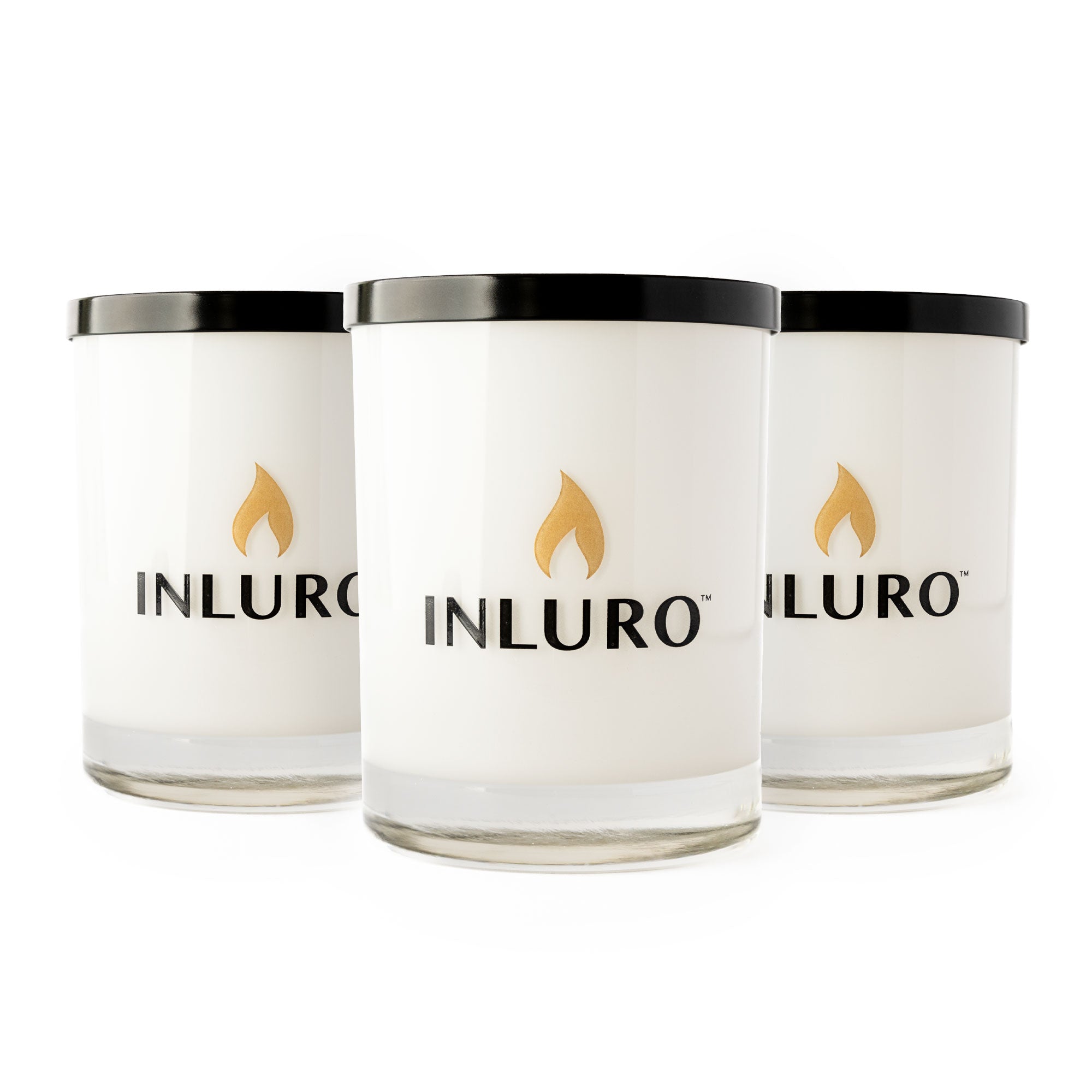ipuro - Decorative ipuro Cuir Noble Scented Candle - Minimalist & Puristic  Scented Candles in Glass - Intense Scented Candles with Aromatic & Dark