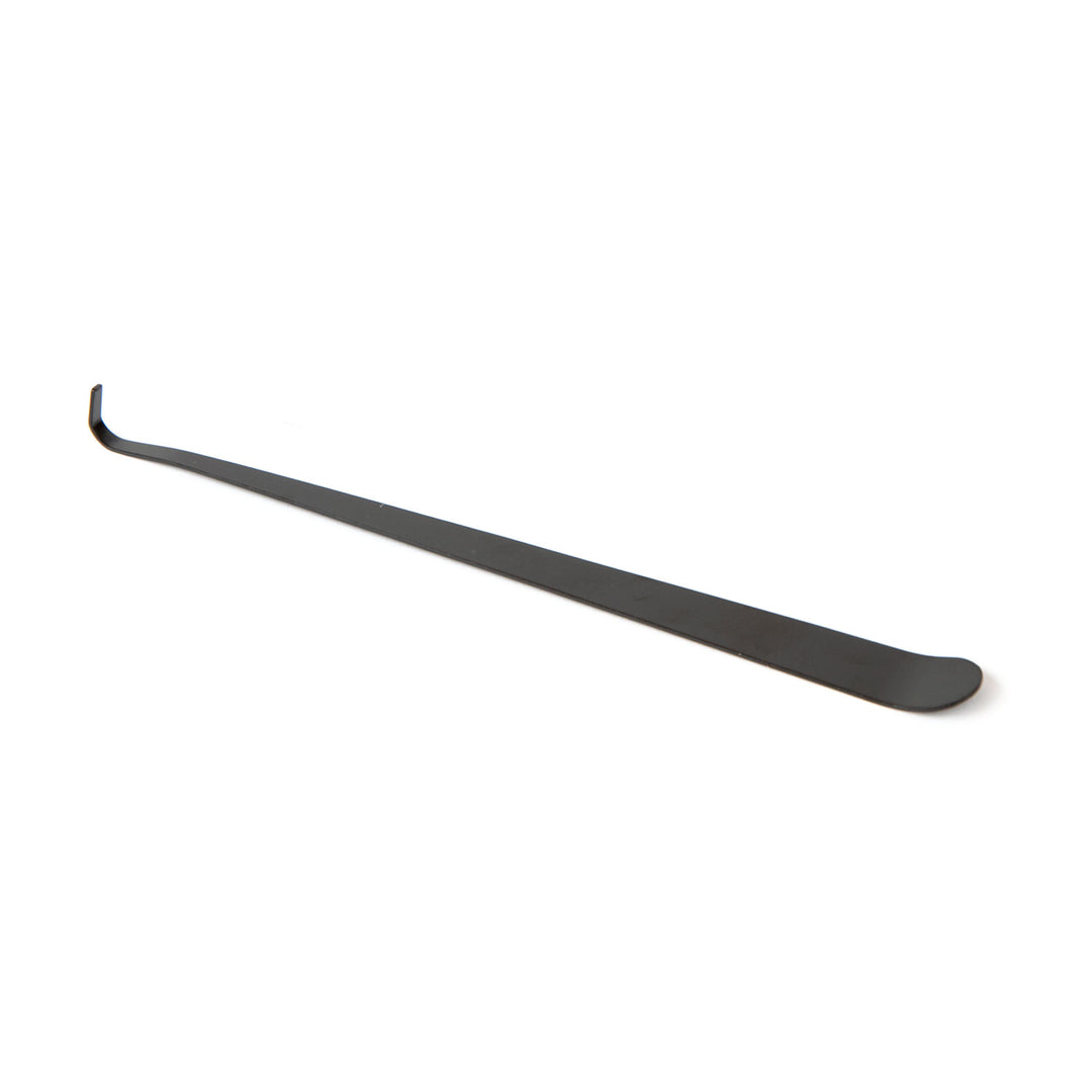 Metal wick dipper for removing candle debris and extinguishing flames while preserving room fragrance, home fragrance, and home scent.
