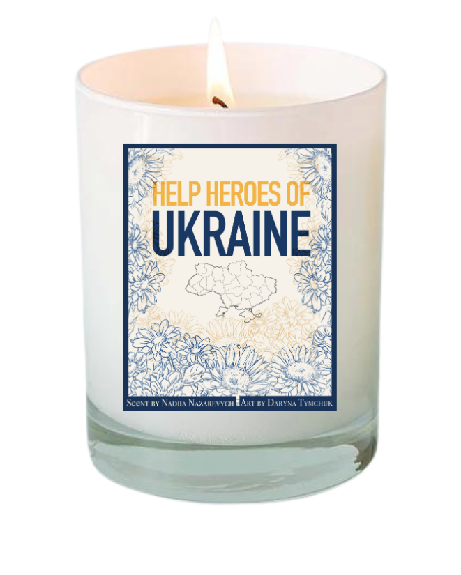 Help Heroes of Ukraine Primera White Candle